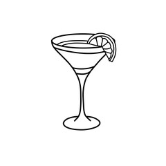 Wedding Line Art Pack glass of drink png