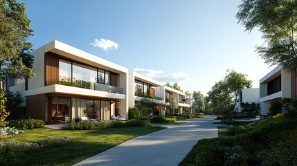 Fototapeta premium Modern residential development