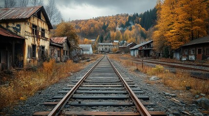 Historical Mining Towns Abandoned or Preserved Historical Mining Towns, Including Old Buildings, Railroads, and Structures Built for the Mining Industry in Past Centuries
