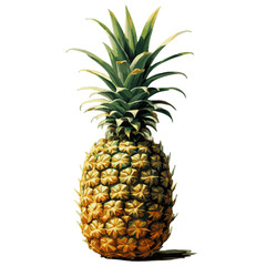 Fototapeta premium pineapple on white background png 