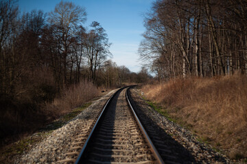 Fototapeta premium Train railway