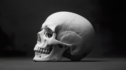 Explore the Mysterious Allure of a White Skull Against a Dark Background and Uncover the Symbolism Behind This Iconic Image