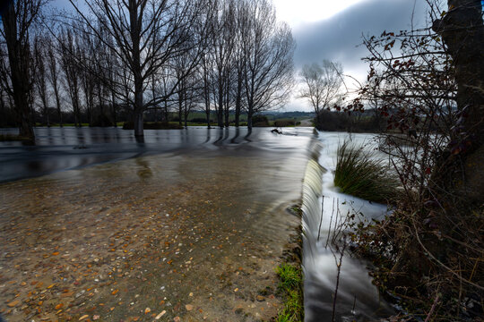vado inundado rio manzanares 