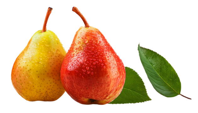 There is a plate of rainbow pears on the plaid