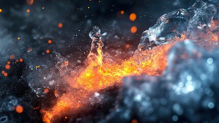 Discover the Captivating Beauty of Flash-Frozen Lava Splash as a Dynamic Background and Wallpaper for Bold and Artistic Digital Spaces