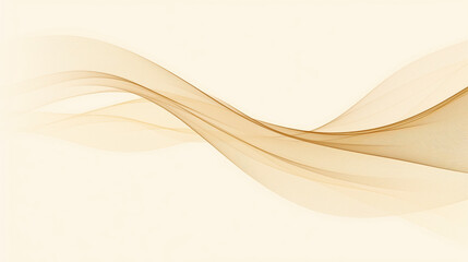 Beige smooth lines on a light background