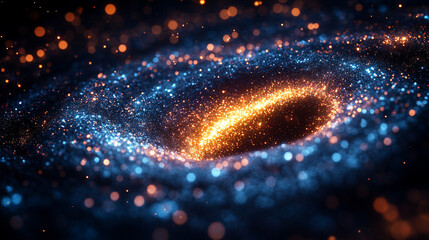 A cosmic scene depicting swirling galaxies, dark matter, and celestial beauty, symbolizing the mysteries of the universe, the vast unknown, and the endless journey of discovery in modern science.

