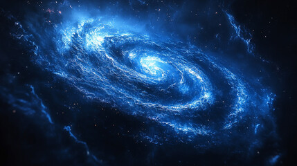 A cosmic scene depicting swirling galaxies, dark matter, and celestial beauty, symbolizing the mysteries of the universe, the vast unknown, and the endless journey of discovery in modern science.

