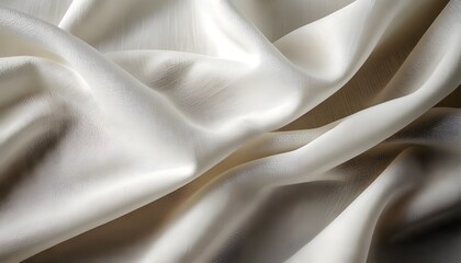Soft White Linen Fabric Texture