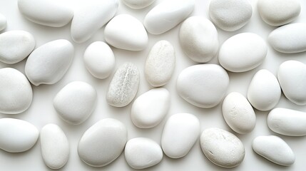 Explore the Beauty and Diversity of White Pebbles Ranging from Tiny to Large in Size for Landscaping and Decorative Projects