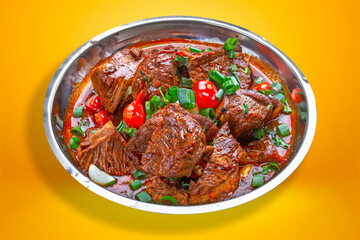 Stew cooked meat