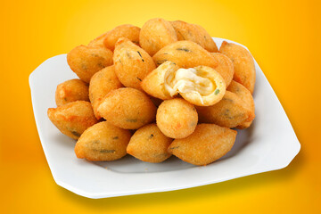 stuffed with cheese, Brazilian snack