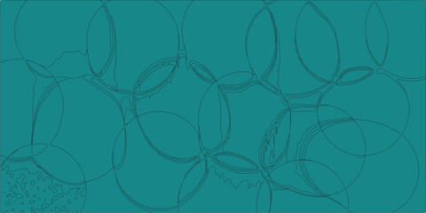 Rough greencolor circles geometry fabric print Circular stain overlapping elements vector seamless Modern trendy banner or poster design. Grain Texture grungy Background, Wallpaper, Geometric, Shape B