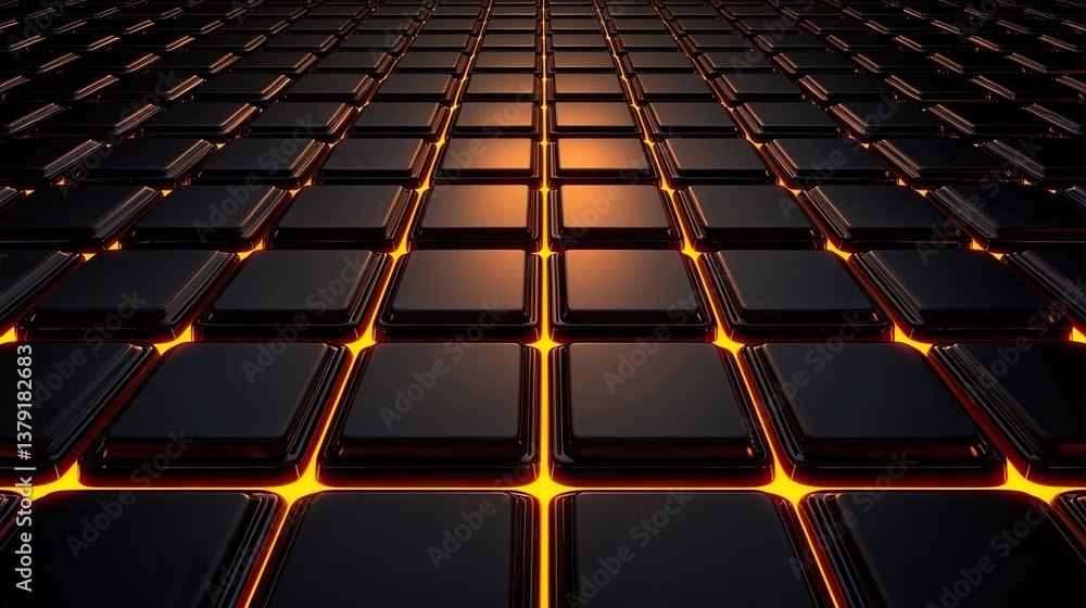 Poster dynamic geometric patterns digital studio 3d render futuristic environment aerial view technology co