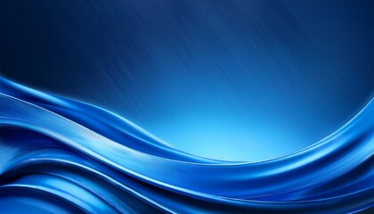 Fototapeta premium fluid blue abstract wave with glossy texture and smooth gradient modern digital background for design branding or decor