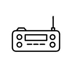 Car radio icon
