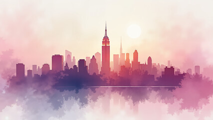 Obraz premium An abstract high-resolution graffiti style painting city