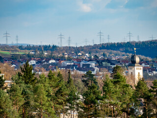 Fototapeta premium Blick auf die Melanchthonstadt Bretten