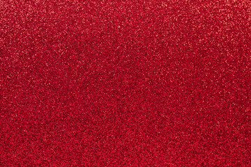 Shimmering Red Glitter Texture Background Surface