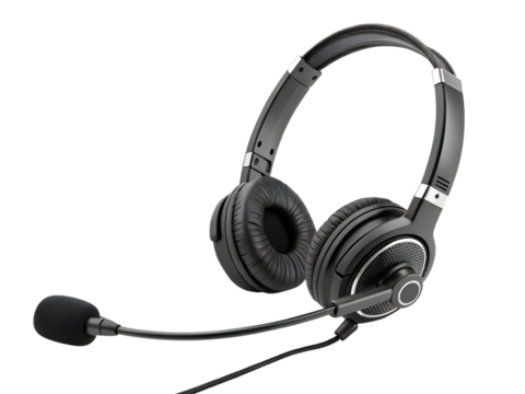 High quality headset with microphone for clear communication