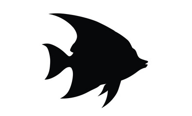 illustration of a angelfish silhouette