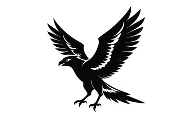 crested caracara bird silhouette