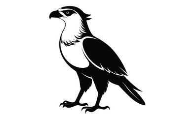 crested caracara bird silhouette