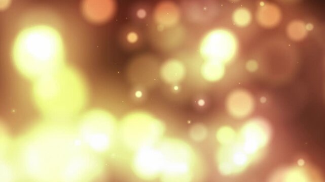 Luces bokeh c&aacute;lidas de color naranja en movimiento lento - Fondo abstracto en alta definici&oacute;n para videos creativos