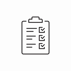 fill checklist icon sign vector