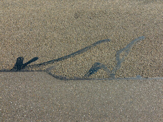 Strasse ausbessern mit Bitumen