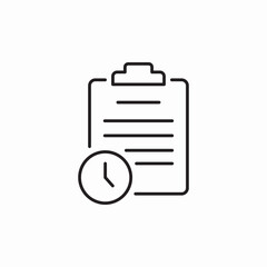 office pending icon sign vector