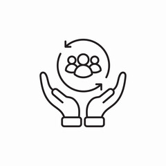 team care icon sign vector
