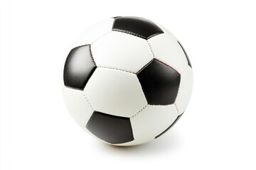 Fototapeta premium Isolated Soccer Ball Close Up on White Background for Sporting Concepts