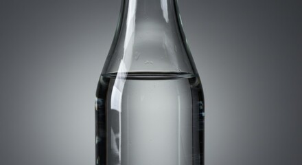 Refracted Light in a Water-Filled Glass Bottle