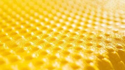 Naklejka premium Yellow yoga mat texture, with a rubber pattern perfect for background use. 
