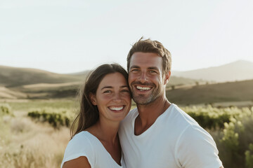 Fototapeta premium happy young couple