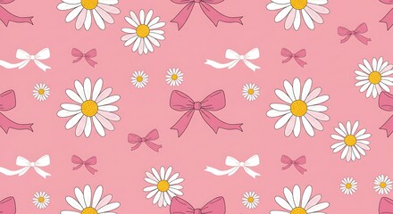 Pink Petals & Pretty Bows AI Generated