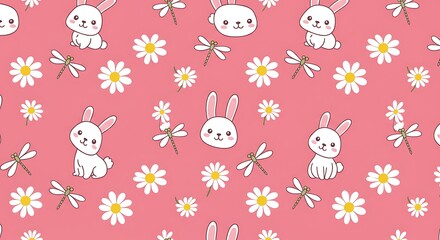 Pink Meadow Dream AI Generated