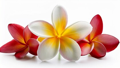 Fototapeta premium frangipani flower isolated on white background