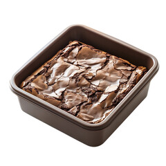 A Stylish Silicone Brownie Pan with Polished Surface Isolated on Transparent Background