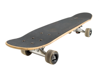 Skateboard with transparent background for design purposes