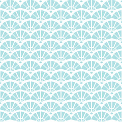 Fototapeta premium Elegant Japanese geometric pattern with traditional motif blue seamless background. fabric design textile swatch ladies dress, man shirt allover print