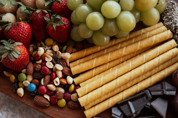 chocolate bar with nuts