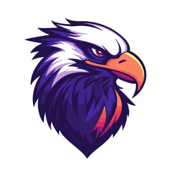 Obraz premium Celestial falcon esports vector logo showcasing sleek design for gaming enthusiasts and teams