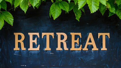 Spiritual Retreat Sign.