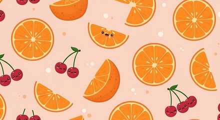Citrus Burst: A Sweet Repeat AI Generated