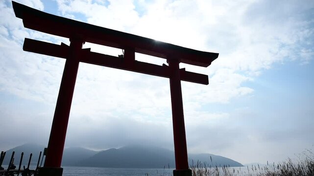 沖島の厳島神社（滋賀県近江八幡市, 2025年1月）