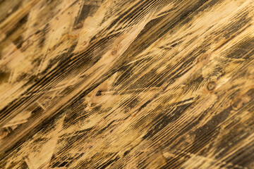 decoratively painted pine board