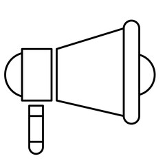 Megaphone Outline icon style