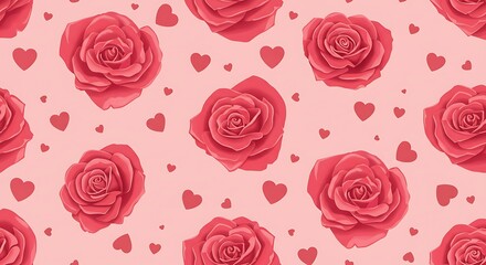 Crimson Bloom & Whispers of Love AI Generated